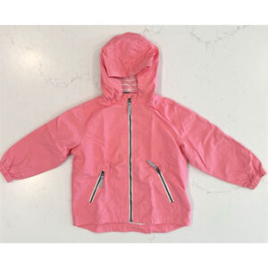 HANNA ANDERSON Girls Size 5/110 Windbreaker Hood Pockets Nylon w/ Cotton Lining